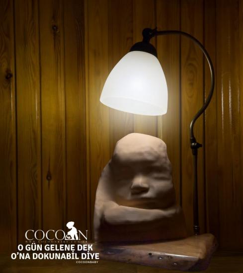 Bellanore Cocoonbaby Masif Ağaç Tabanlı Abajur