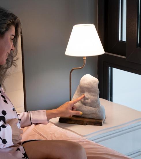 Bellanore Cocoonbaby Masif Ağaç Tabanlı Abajur